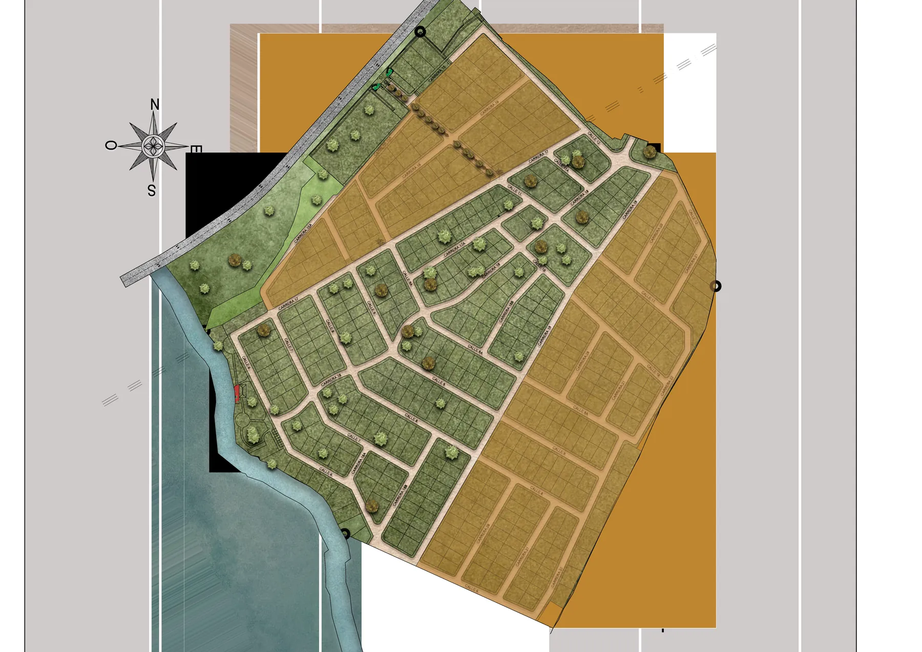 Plano y distribución del proyecto Rivera de Córcega - imagen 7